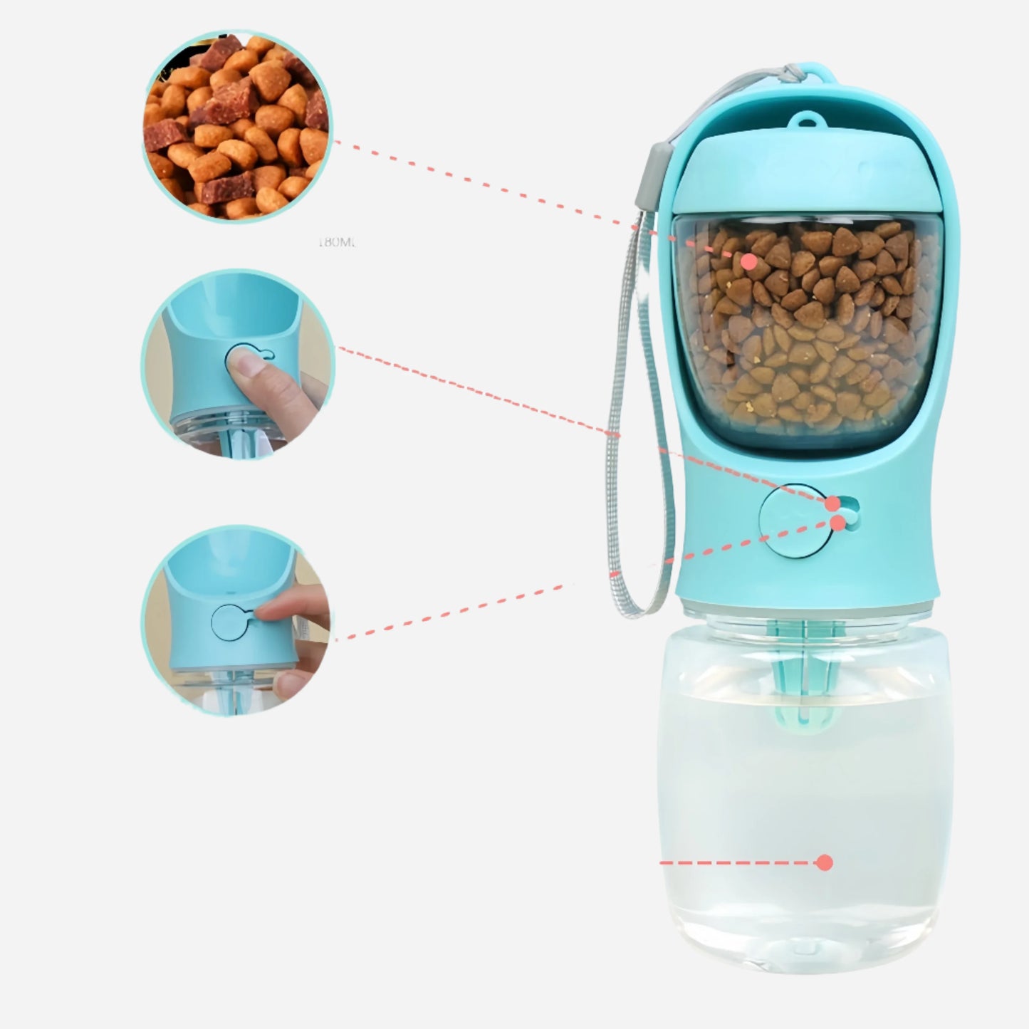 Portable Dog Water Bottle & Feeder - Dogezy